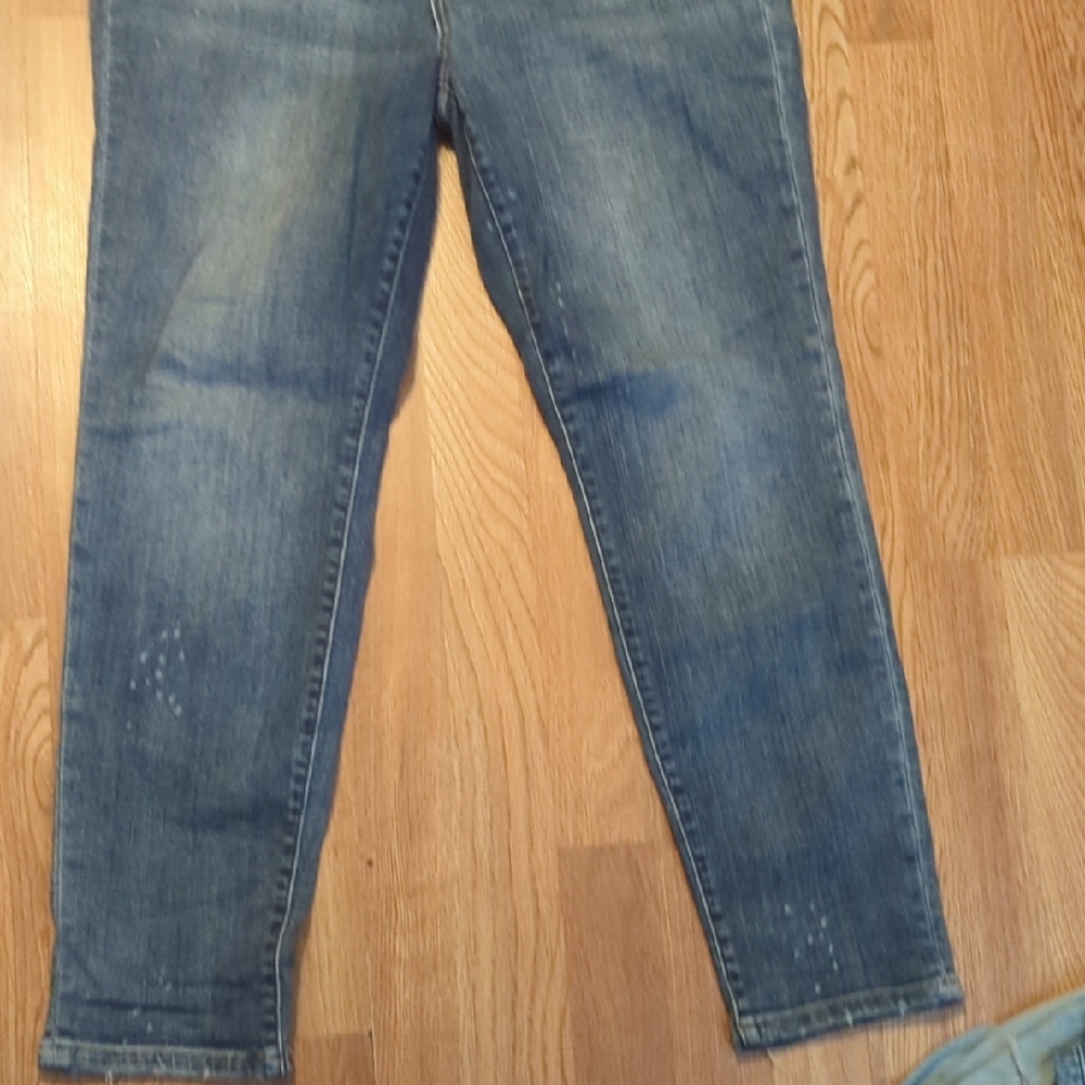 Judy Blue Denim Straight Leg Jeans in Deep Blue - Picture 2 of 4